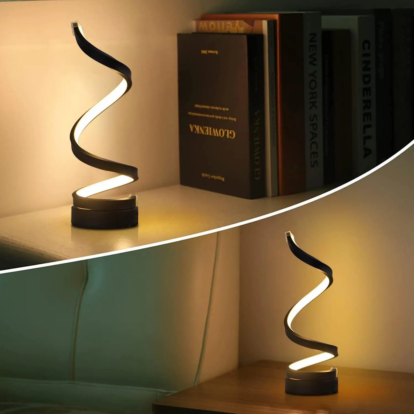 Moderne Spiral-Dimmbare LED-Tischlampe